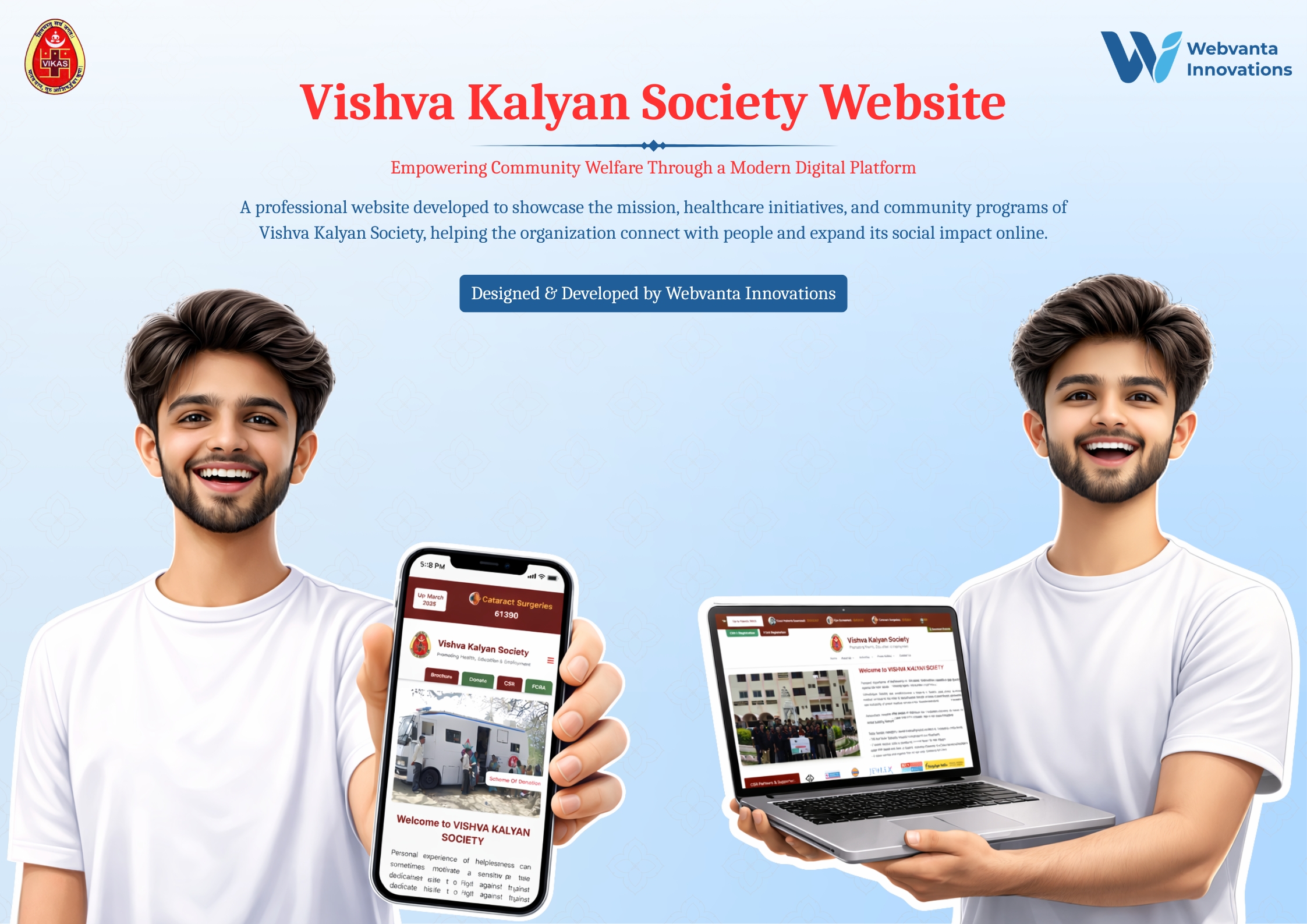 Vishva Kalyan Society Website Development