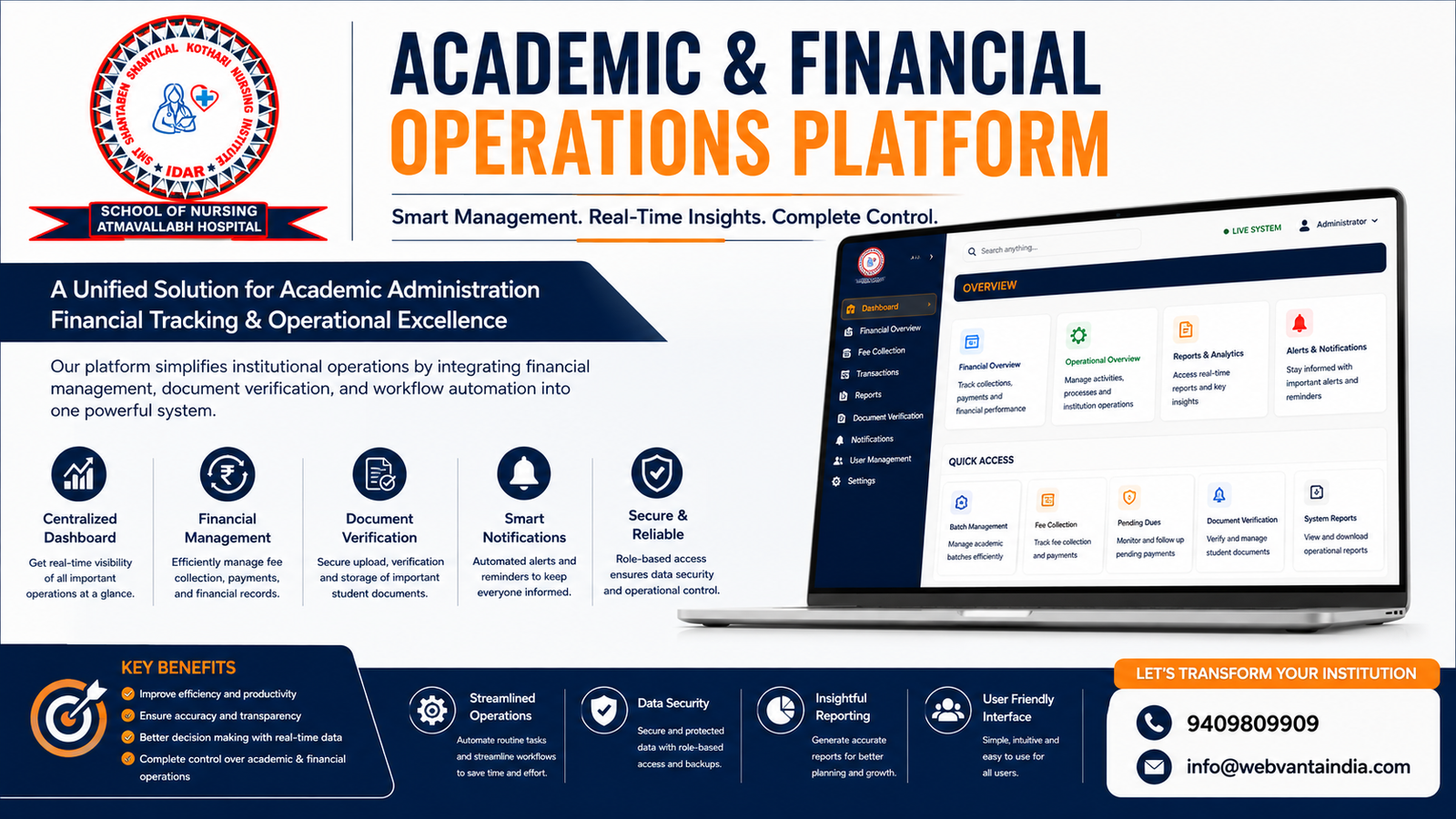 Academic & Financial Operations Management Platform